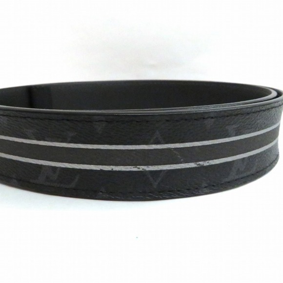 LOUIS VUITTON Monogram Eclipse Centure Dynamo M9085 Belt Men's Accessories - Picture 2 of 7